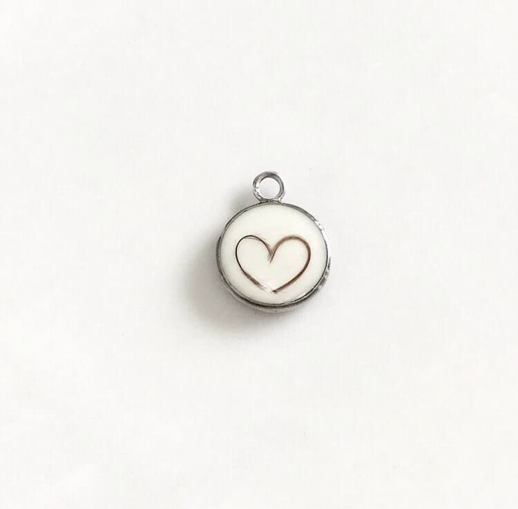 Necklace breast milk with baby hair pendant only