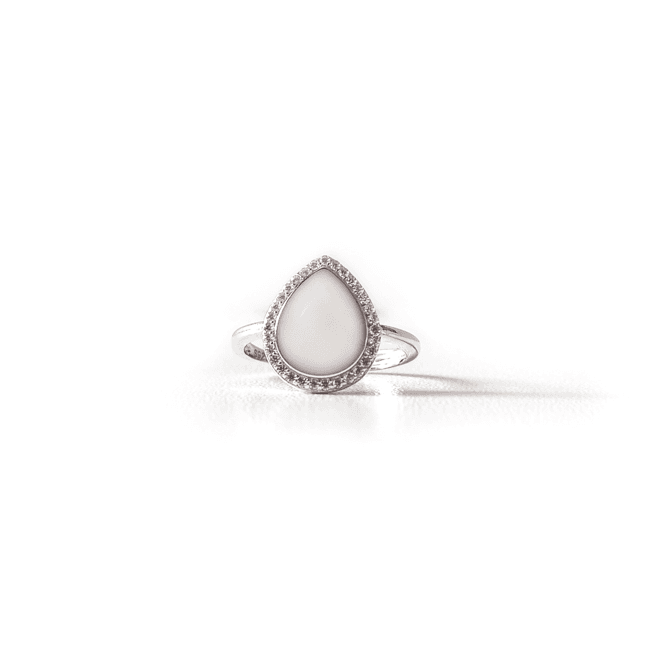 Halo drop shaped breast milk ring